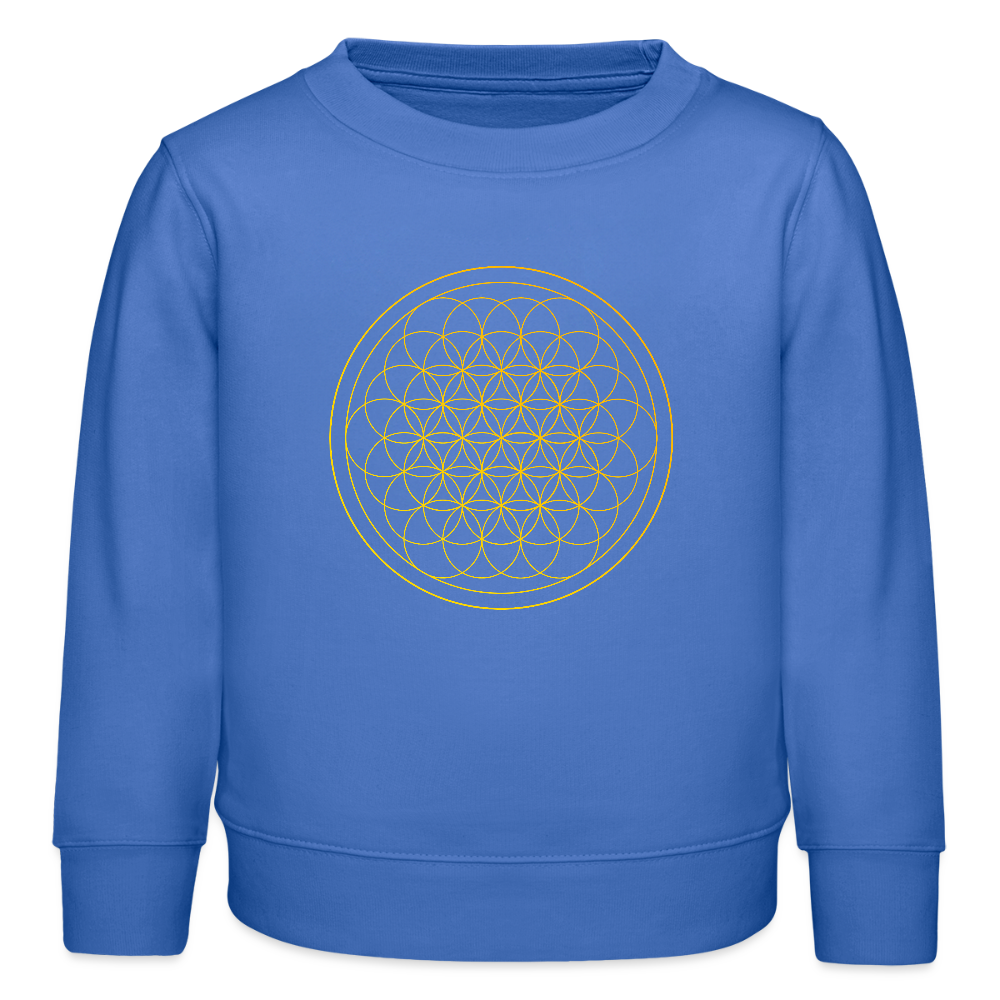 Golden flower of life organic cotton Kids’ Sweatshirt - carolina blue