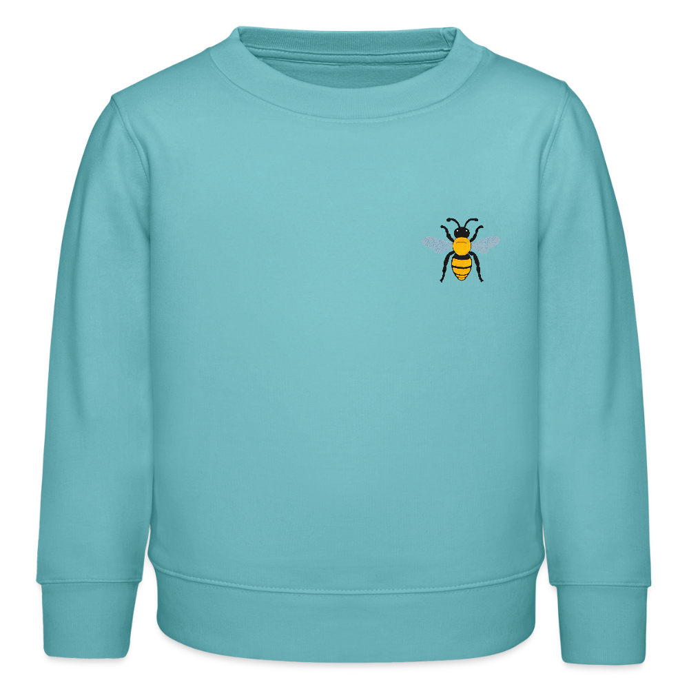 Bee organic cotton Kids’ Sweatshirt - pastel turquoise