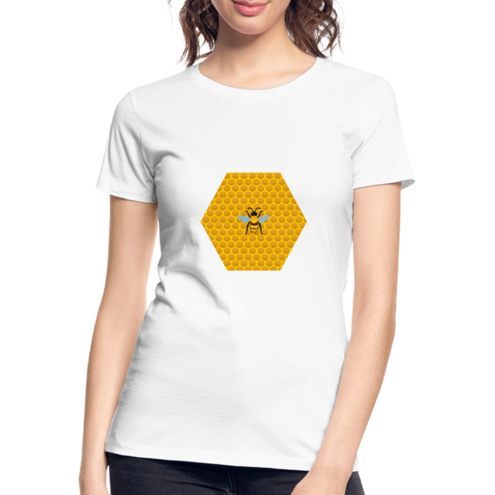 Bee & Honeycomb Women’s Organic Cotton T-Shirt - white
