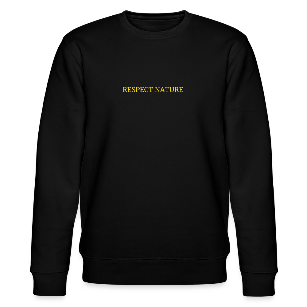 Respect nature organic cotton men's sweatshirt - black