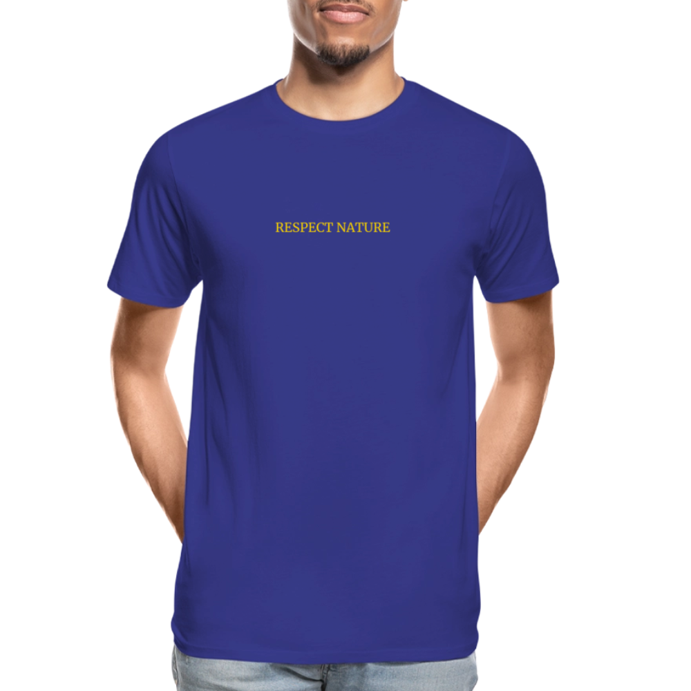 Respect Nature Men’s organic cotton T-Shirt - royal blue