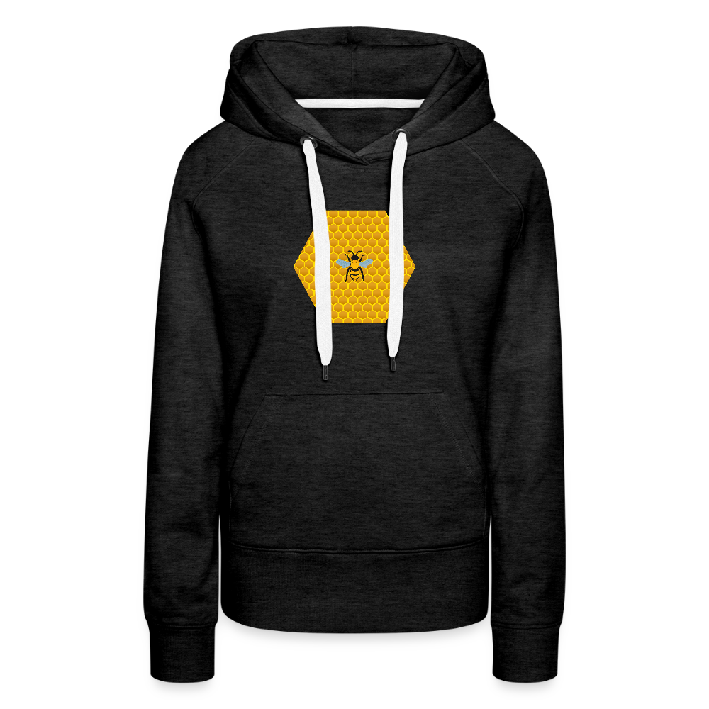 Bee & Honeycomb women’s premium hoodie - charcoal grey
