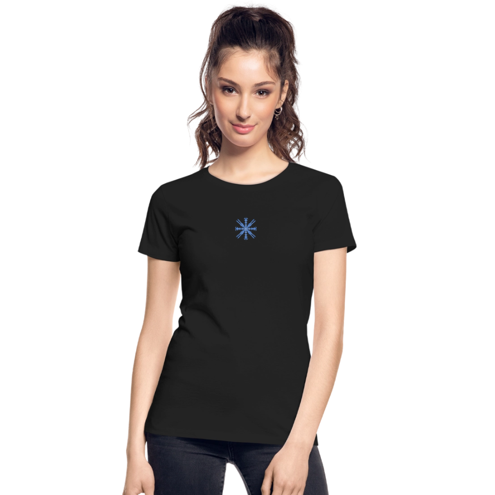 Snowflake Women’s Premium Organic T-Shirt - black