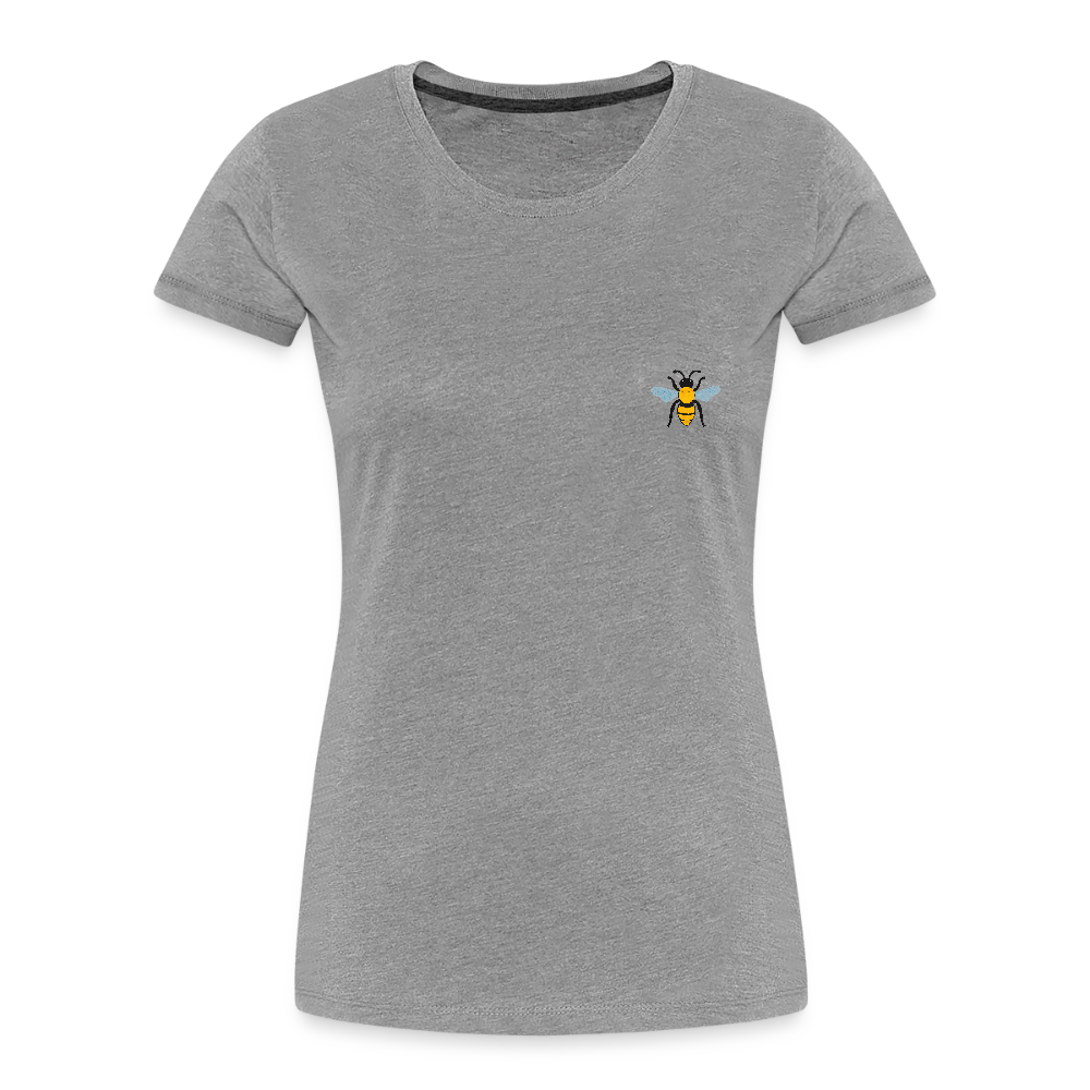 Bee Women’s Premium Organic Cotton T-Shirt - heather grey