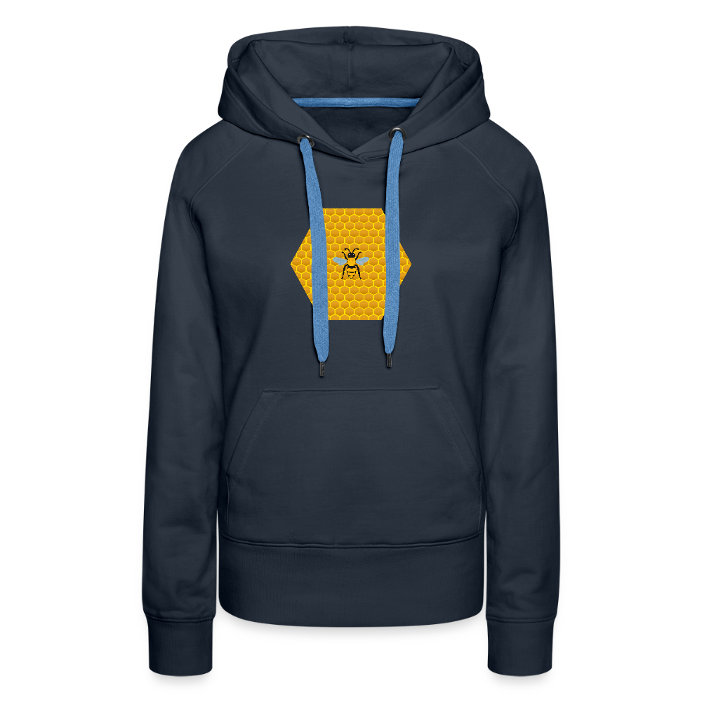 Bee & Honeycomb women’s premium hoodie - navy