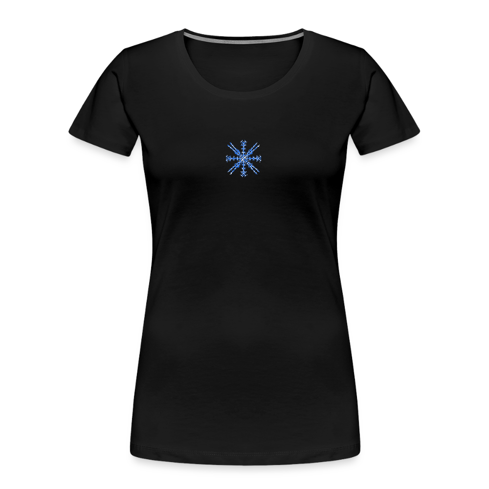 Snowflake Women’s Premium Organic T-Shirt - black
