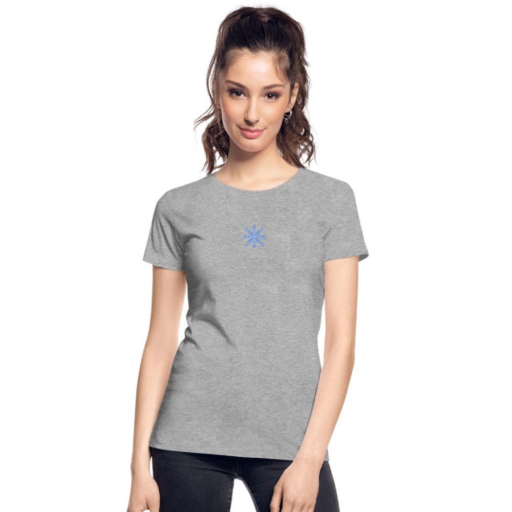Snowflake Women’s Premium Organic T-Shirt - heather grey