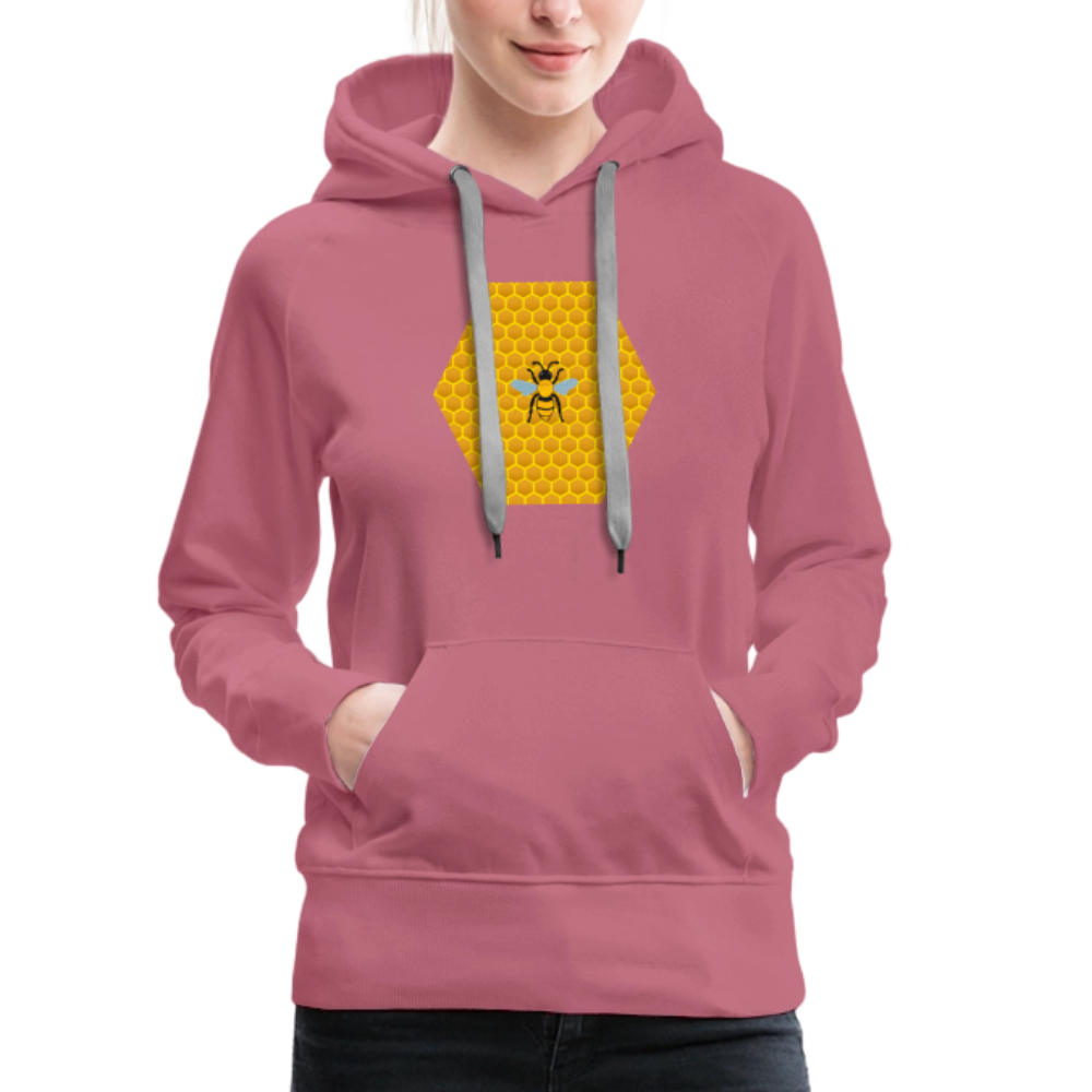 Bee & Honeycomb women’s premium hoodie - mauve
