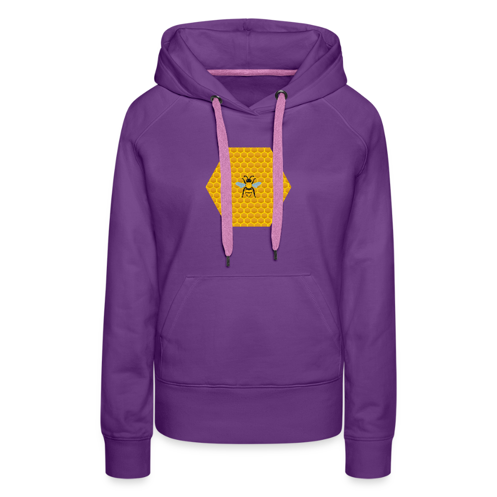 Bee & Honeycomb women’s premium hoodie - purple