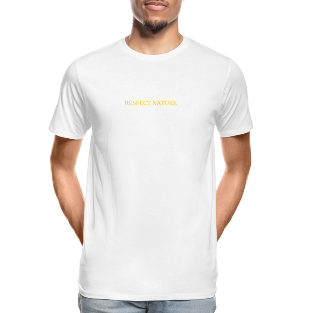 Respect Nature Men’s organic cotton T-Shirt - white