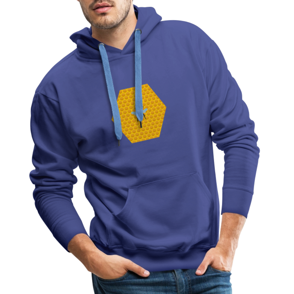 Bee & honeycomb men’s Premium Hoodie - royal blue