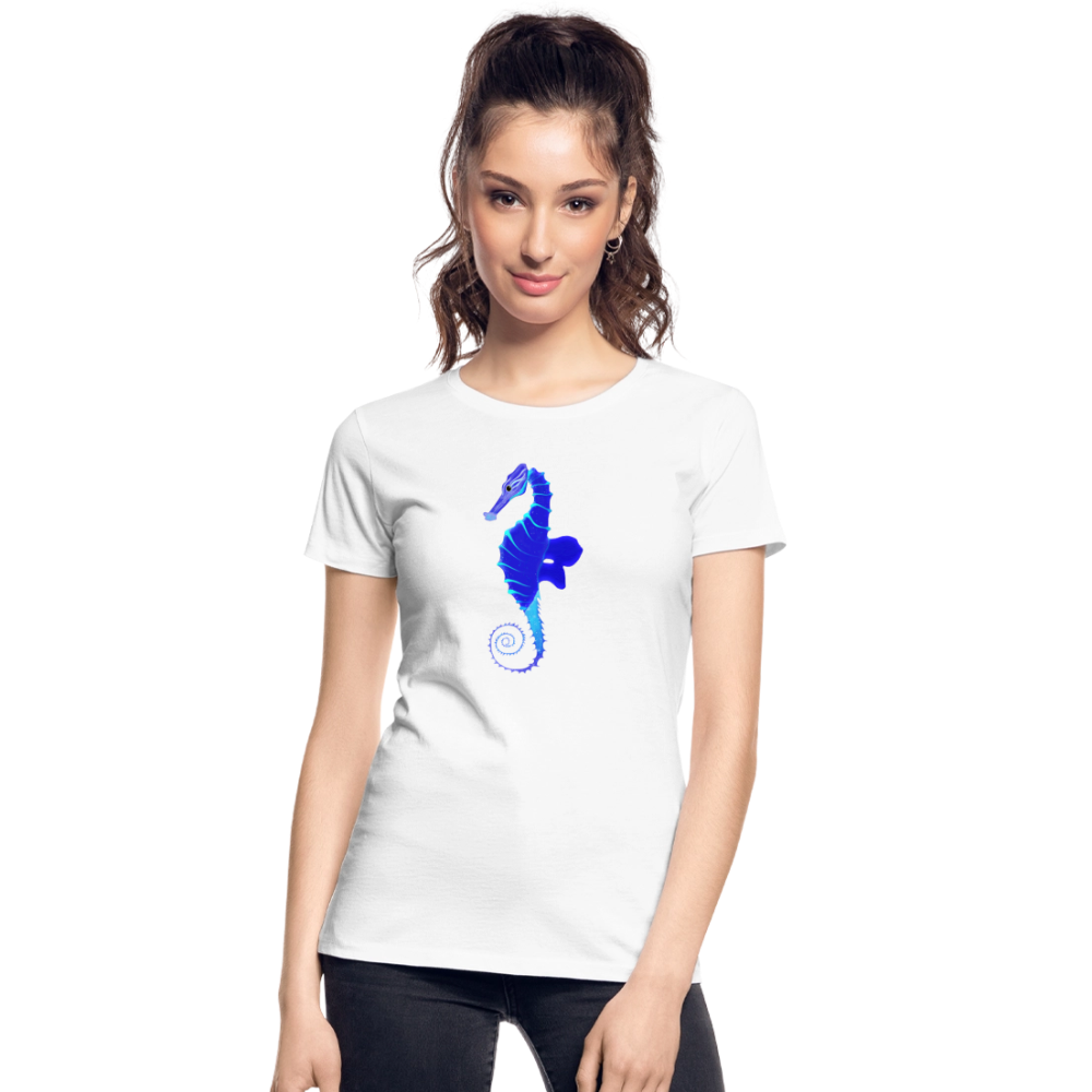 Seahorse Women’s organic cotton T-Shirt - white
