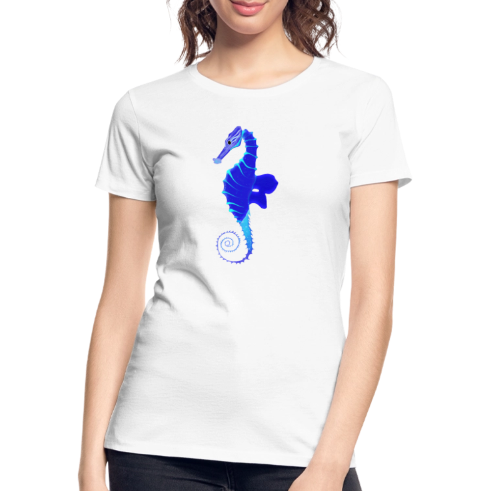 Seahorse Women’s organic cotton T-Shirt - white