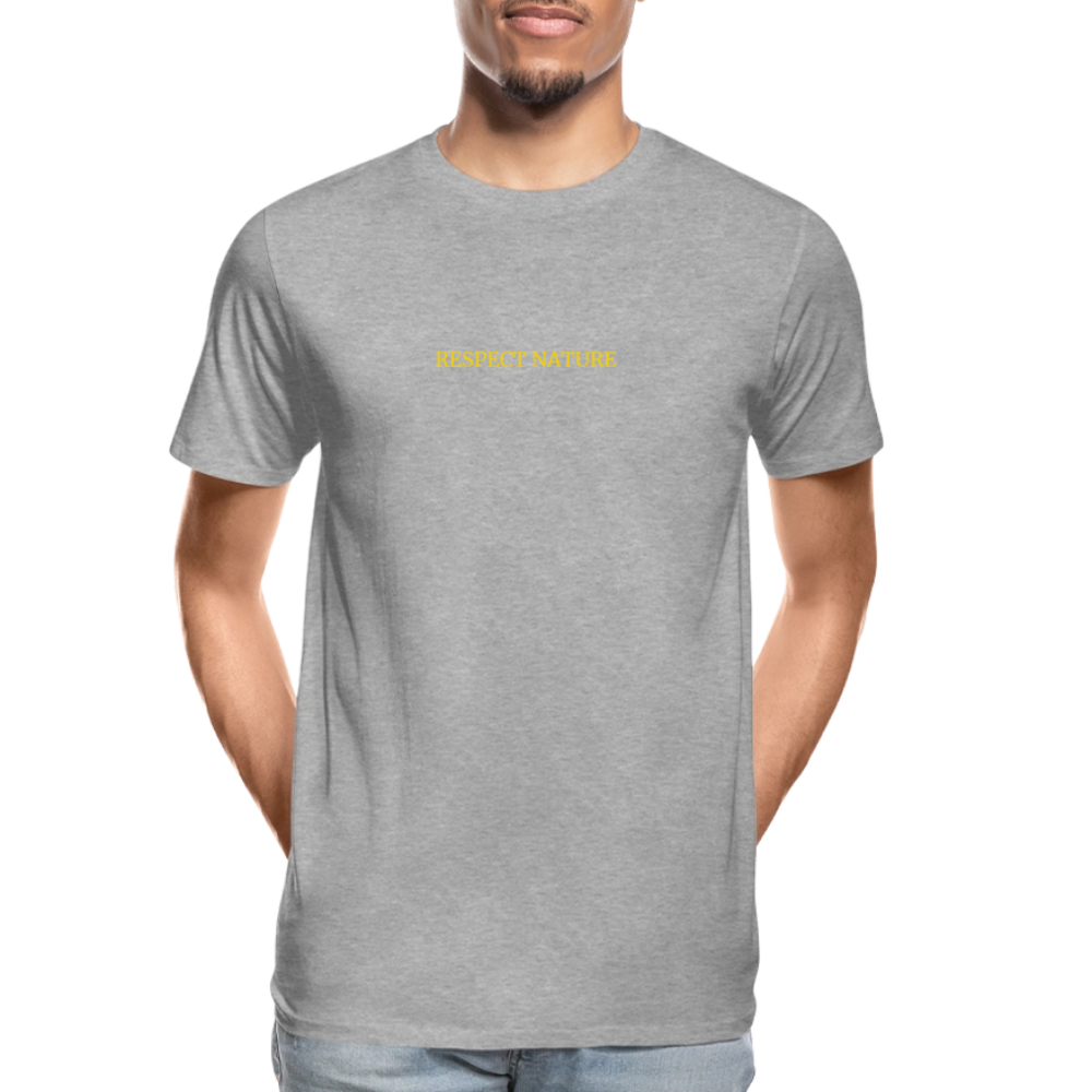 Respect Nature Men’s organic cotton T-Shirt - heather grey