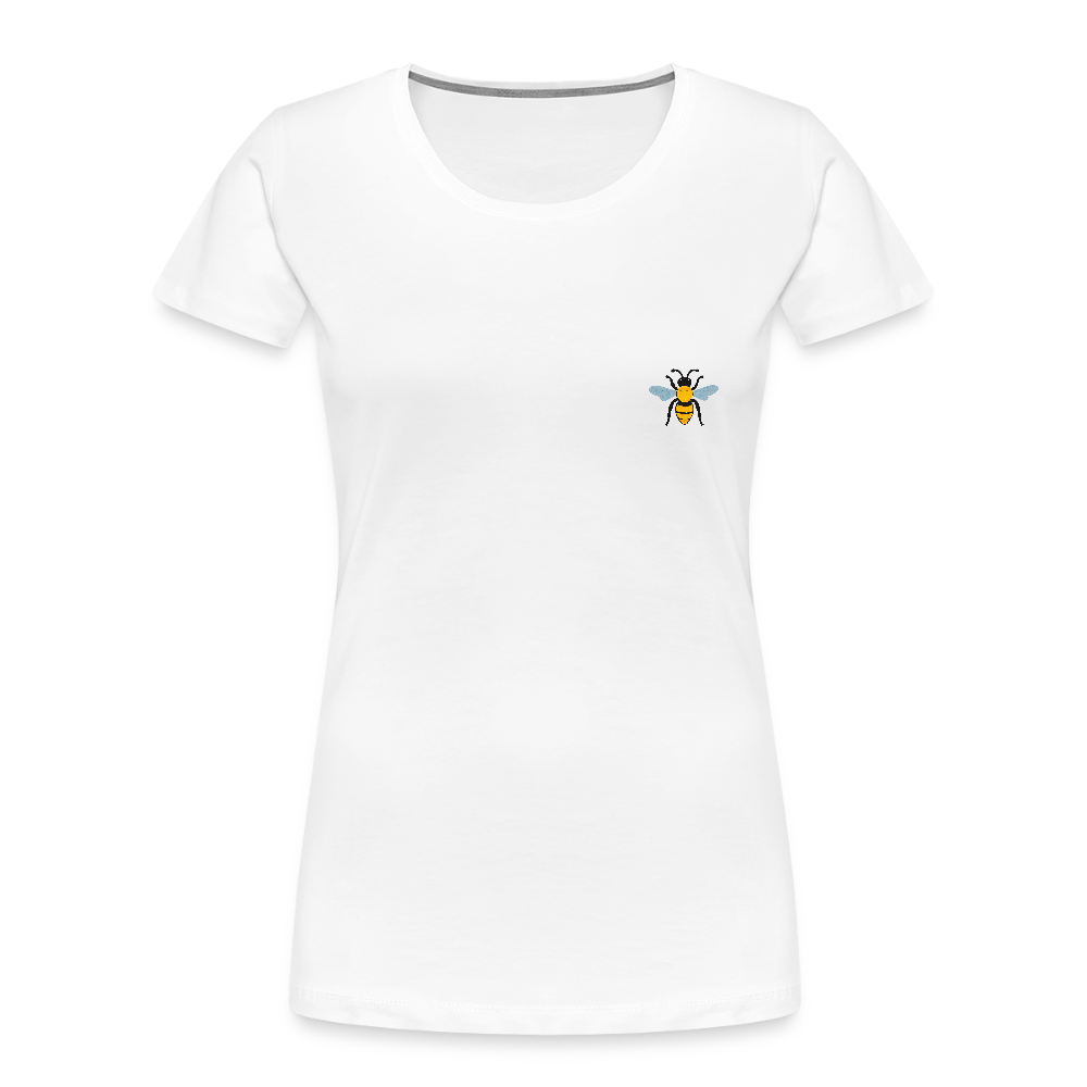 Bee Women’s Premium Organic Cotton T-Shirt - white