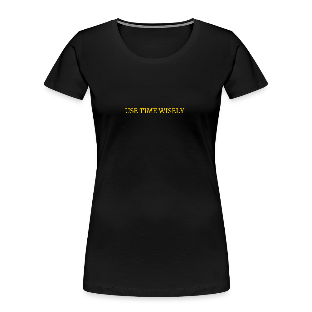 Time Quote Women’s organic cotton T-Shirt - black