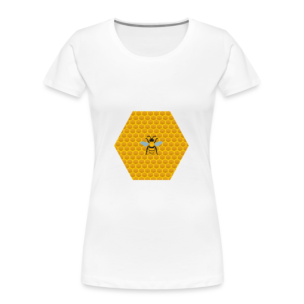 Bee & Honeycomb Women’s Organic Cotton T-Shirt - white
