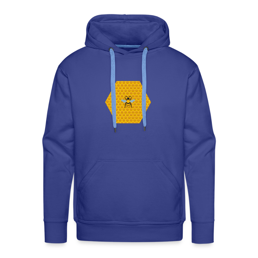 Bee & honeycomb men’s Premium Hoodie - royal blue