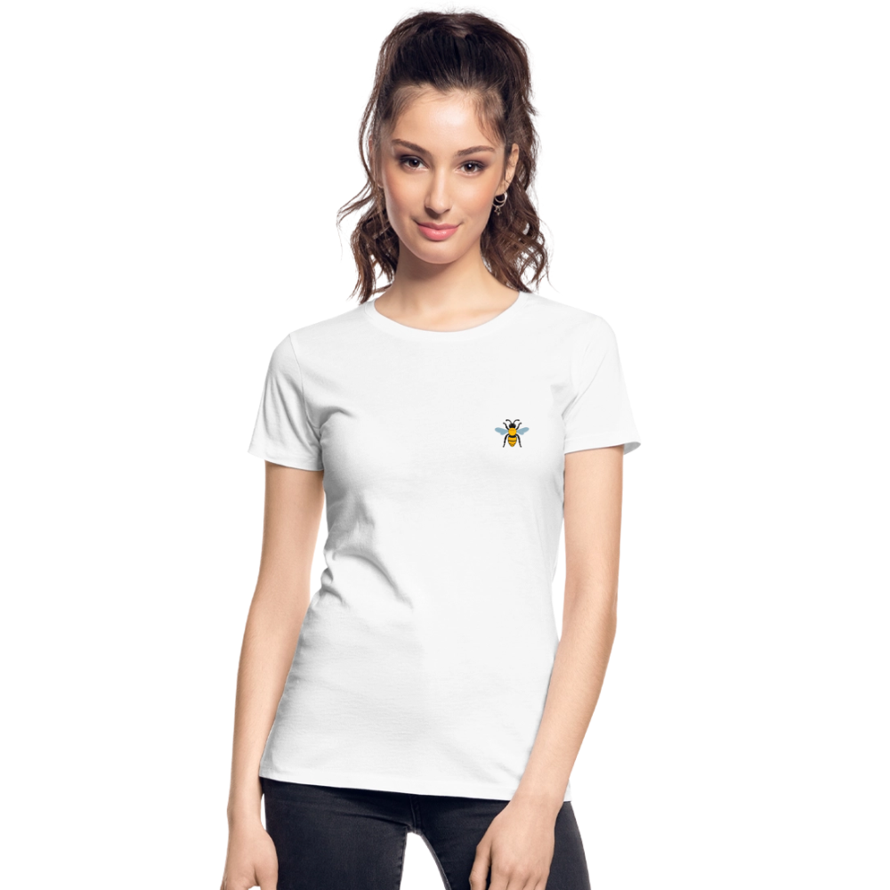 Bee Women’s Premium Organic Cotton T-Shirt - white
