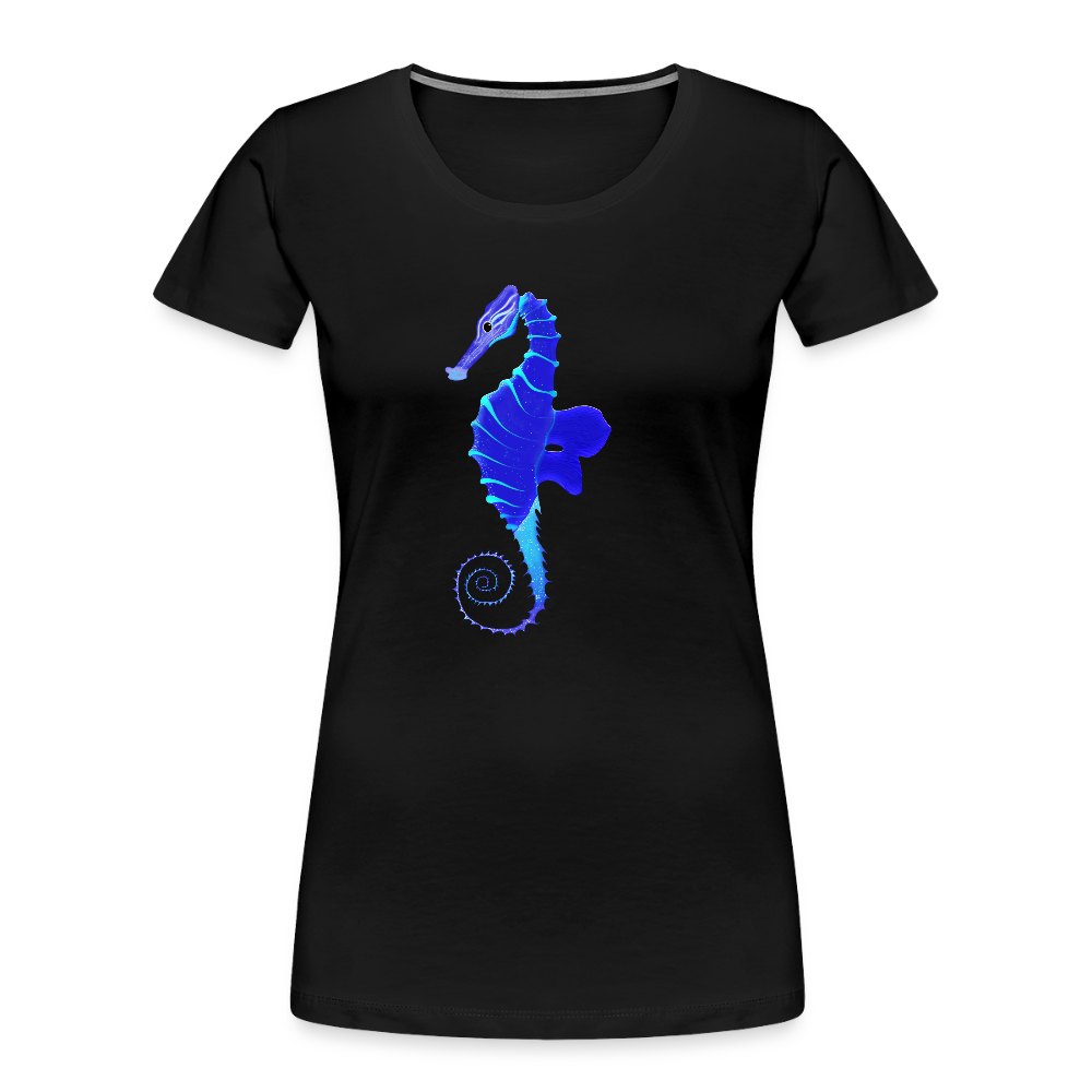 Seahorse Women’s organic cotton T-Shirt - black