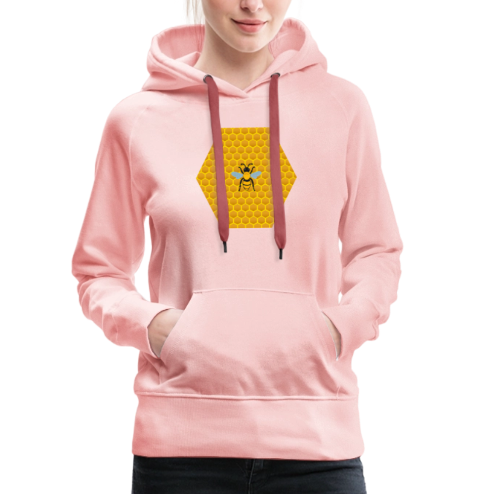 Bee & Honeycomb women’s premium hoodie - crystal pink