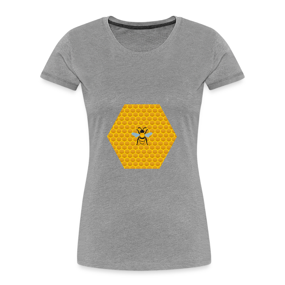 Bee & Honeycomb Women’s Organic Cotton T-Shirt - heather grey