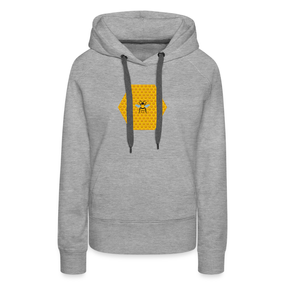 Bee & Honeycomb women’s premium hoodie - heather grey