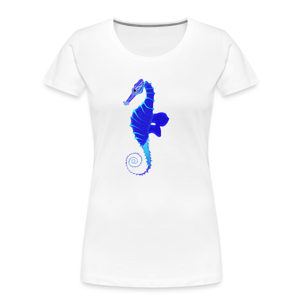 Seahorse Women’s organic cotton T-Shirt - white