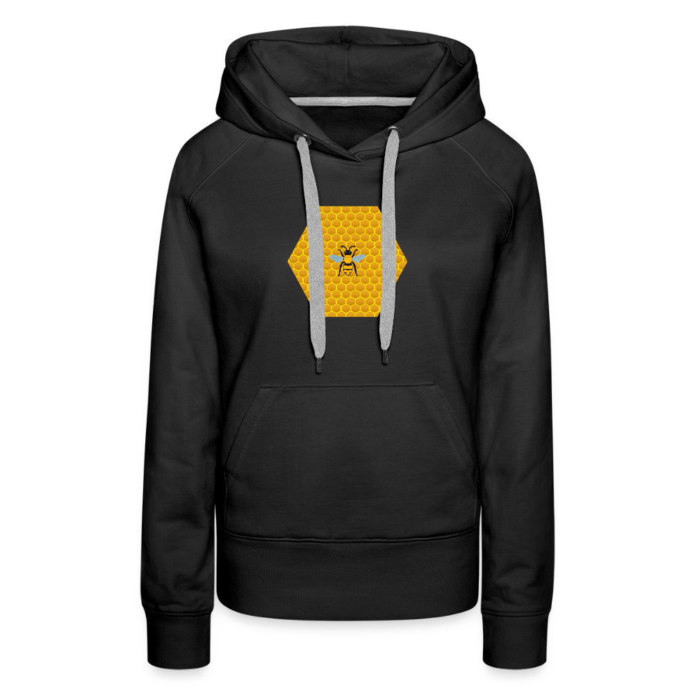 Bee & Honeycomb women’s premium hoodie - black