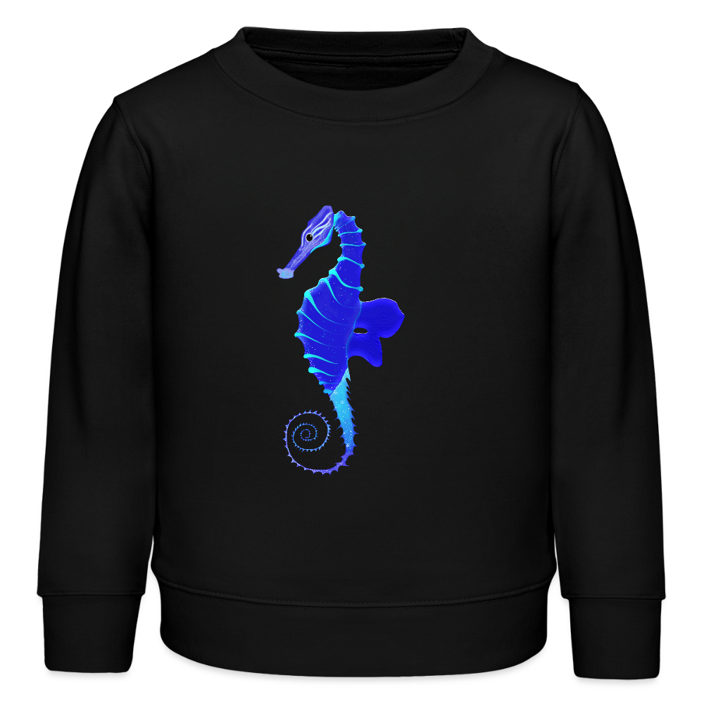 Seahorse organic cotton Kids’ Sweatshirt - black
