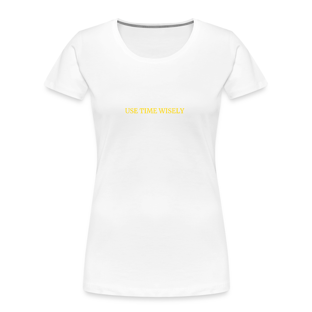 Time Quote Women’s organic cotton T-Shirt - white