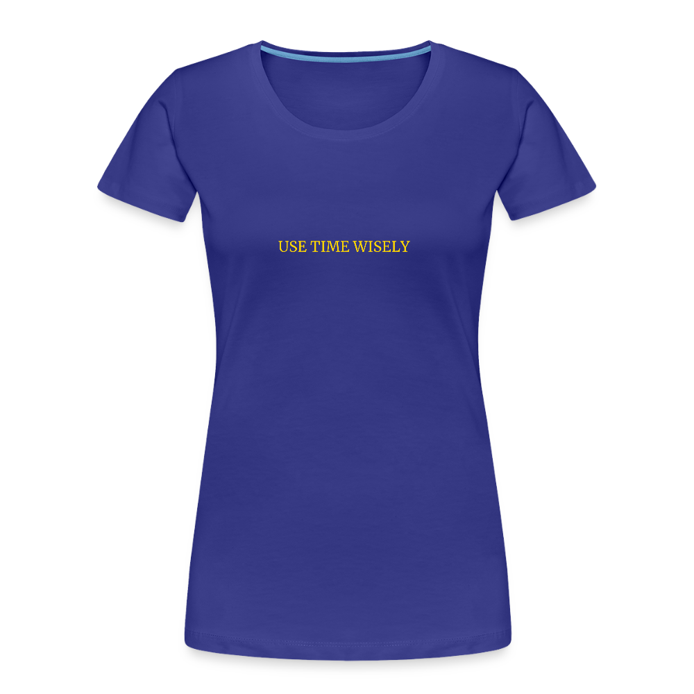 Time Quote Women’s organic cotton T-Shirt - royal blue