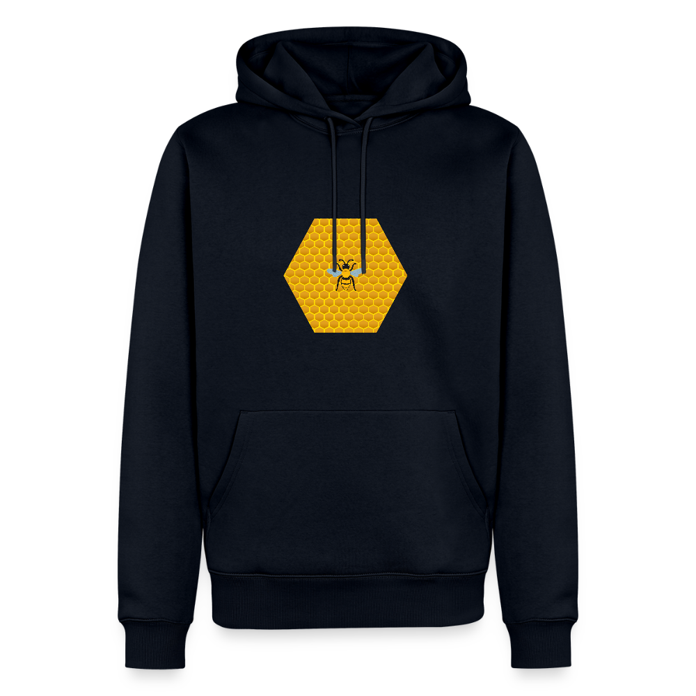 Bee & honeycomb men’s Premium Hoodie - navy