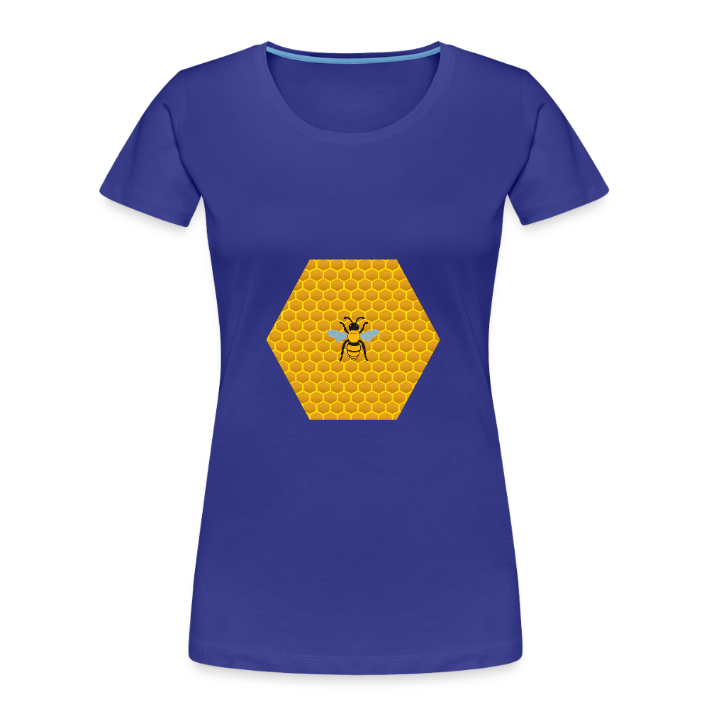 Bee & Honeycomb Women’s Organic Cotton T-Shirt - royal blue