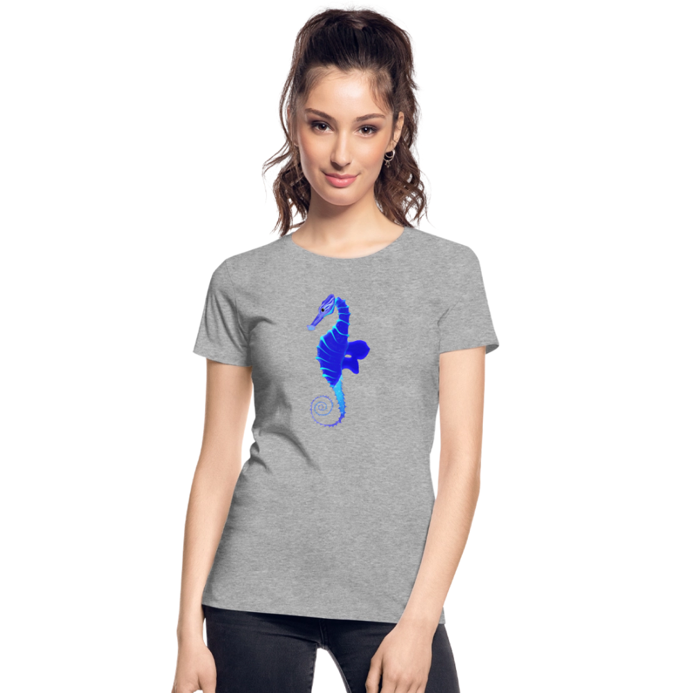 Seahorse Women’s organic cotton T-Shirt - heather grey