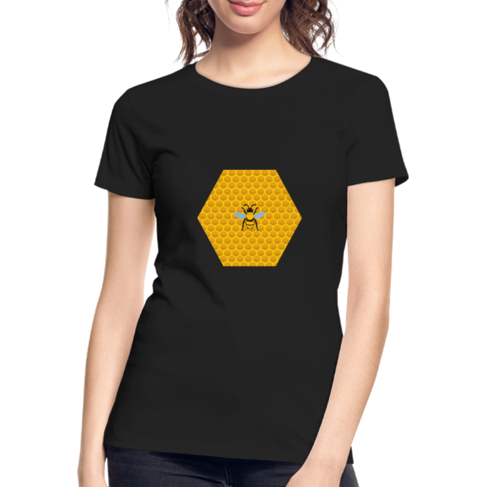 Bee & Honeycomb Women’s Organic Cotton T-Shirt - black