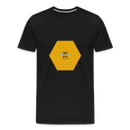 Bee & Honeycomb Men’s Organic Cotton T-Shirt - black