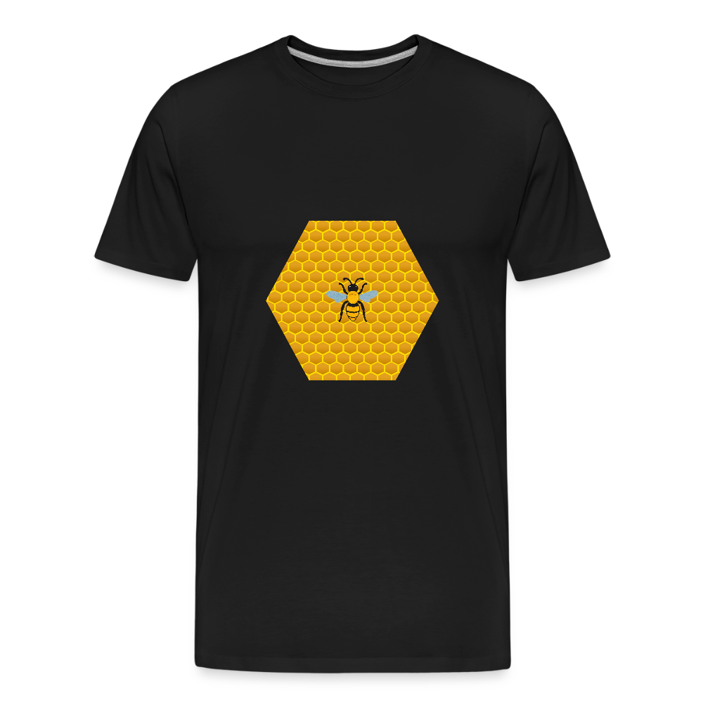 Bee & Honeycomb Men’s Organic Cotton T-Shirt - black