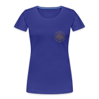 Golden Flower of Life Women’s Premium Organic Cotton T-Shirt - royal blue