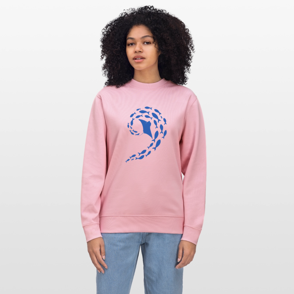 Ocean dance women's organic cotton Sweatshirt - cotton pink