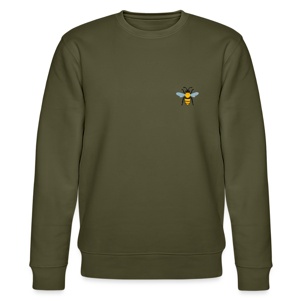 Bee Organic cotton men's sweatshirt - khaki