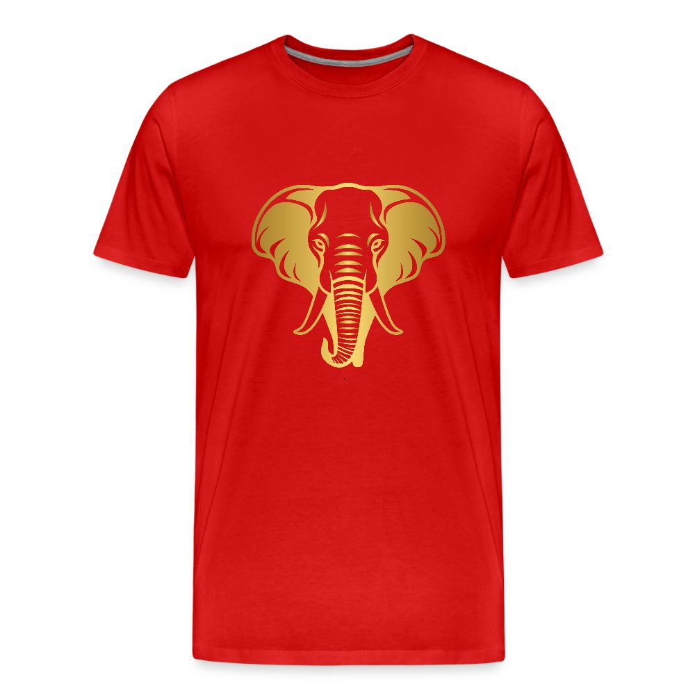 Elephant men’s Organic cotton T-Shirt - red