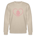 Take action women's organic cotton Sweatshirt - beige