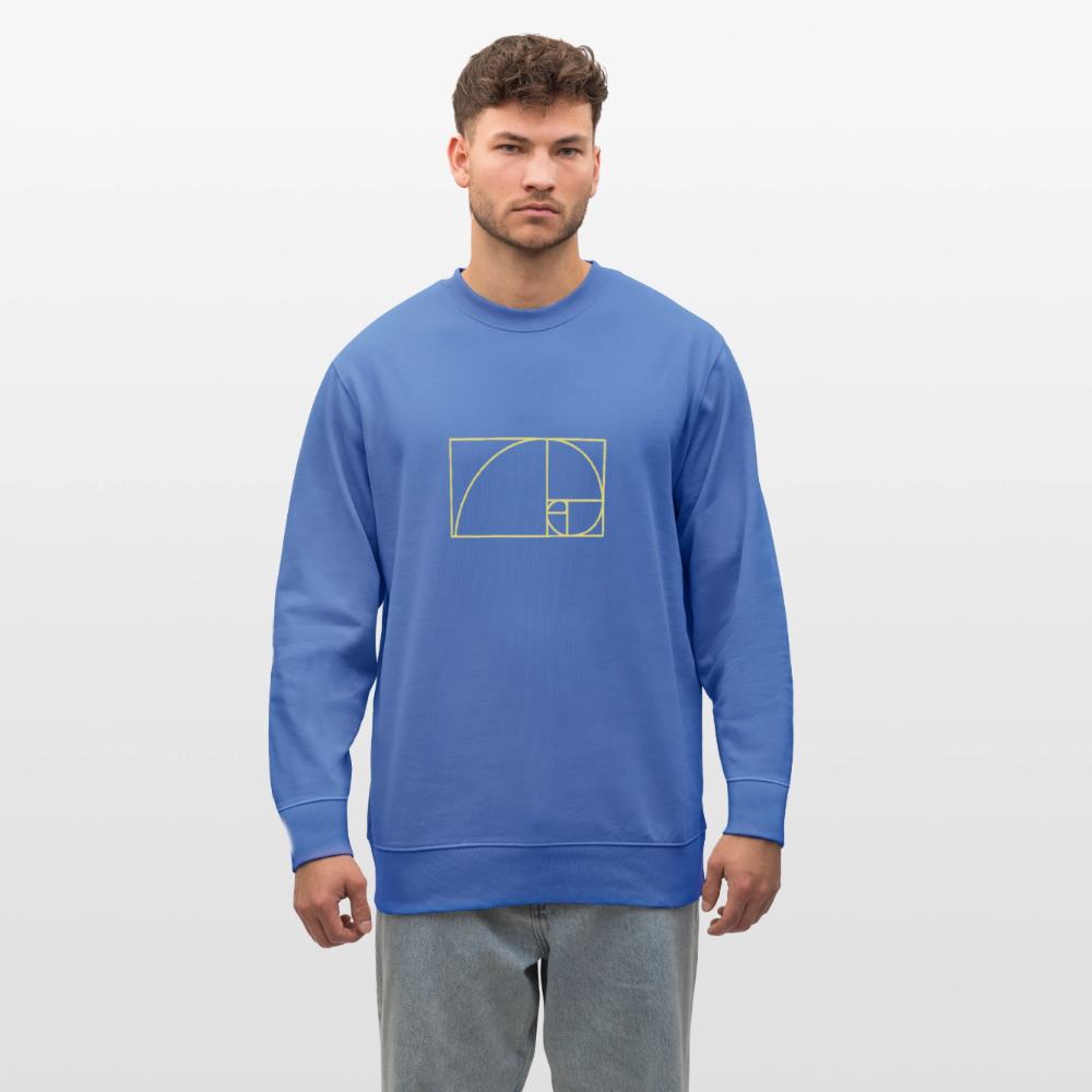 Fibonacci men's Organic Sweatshirt - bright blue