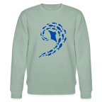 Ocean dance women's organic cotton Sweatshirt - aloe