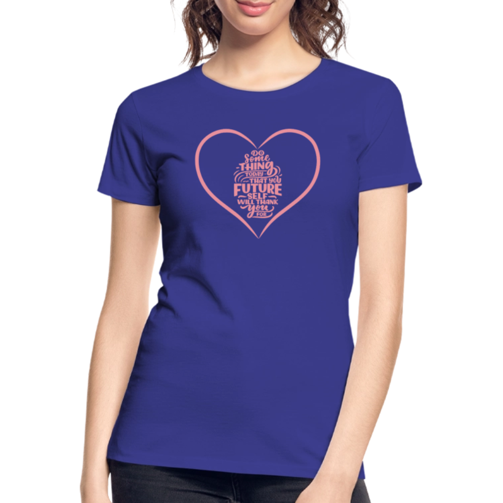 Take action women’s organic cotton T-Shirt - royal blue