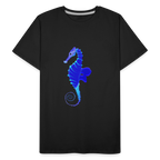 Seahorse Men’s Premium Organic  Cotton T-Shirt - black
