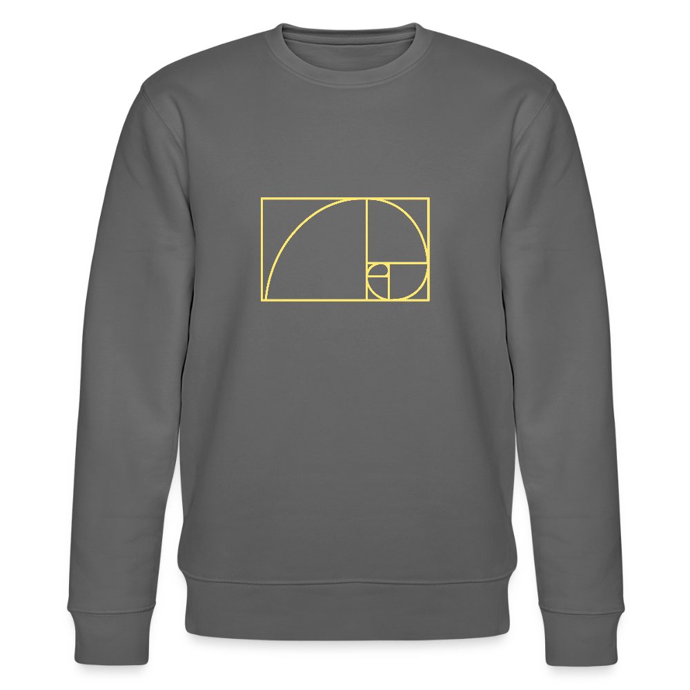 Fibonacci men's Organic Sweatshirt - anthracite