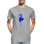 Seahorse Men’s Premium Organic  Cotton T-Shirt - heather grey