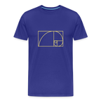 Fibonacci men’s  organic cotton T-Shirt - royal blue